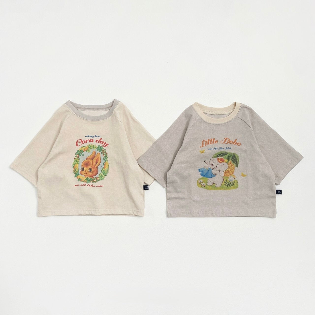 Two Toddler's t-shirts with animal designs