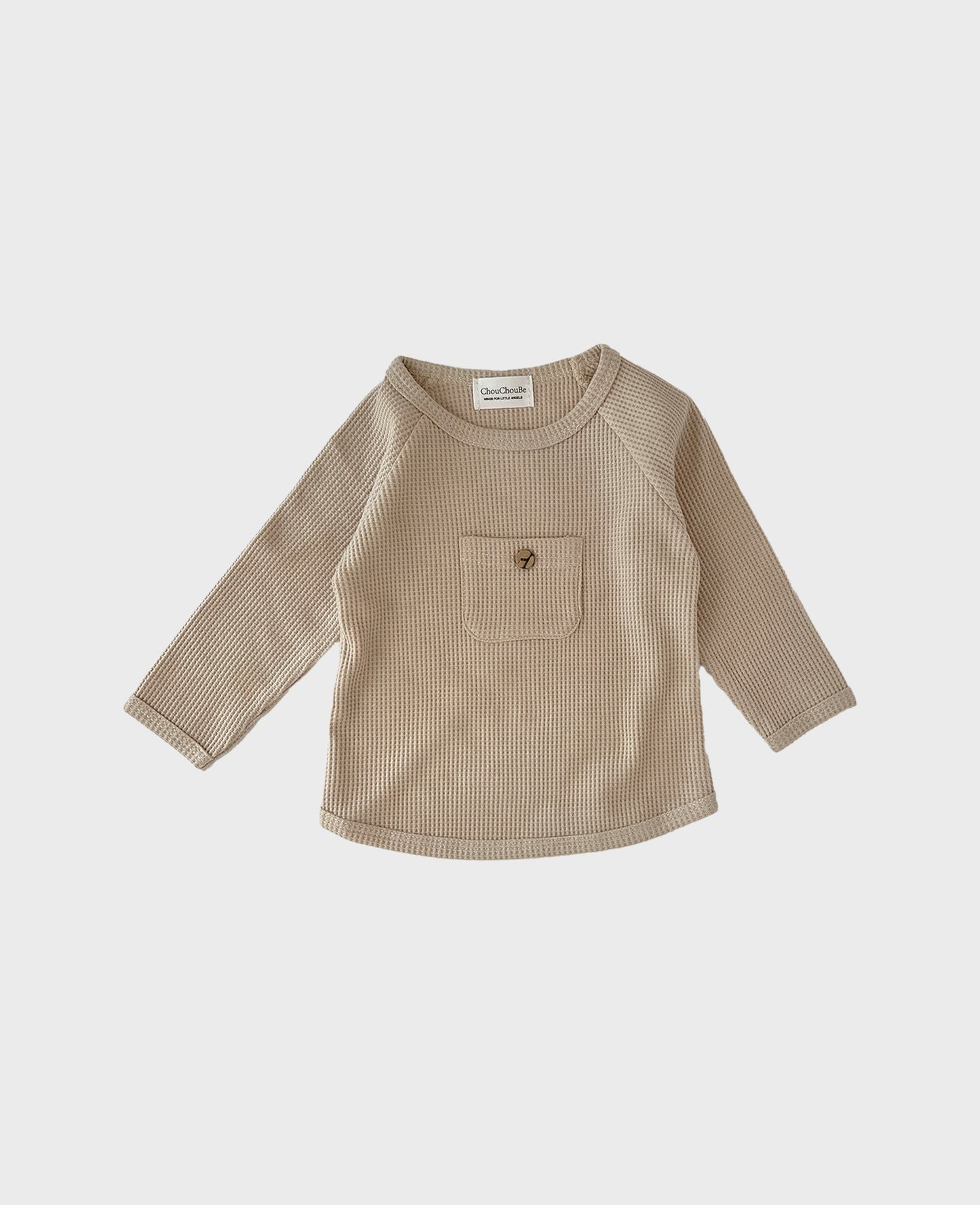 Baby Pocket Chunky Long Sleeve Waffle T-Shirts