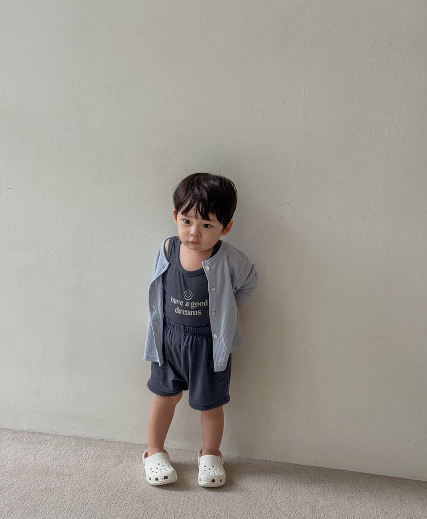 Comfortable boys' trendy clothing featuring a cool, breathable cardigan