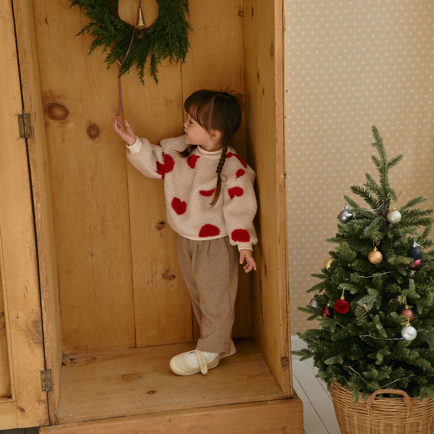 Heart Sherpa Fleece Romper | Sweatshirt