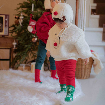 Ribbed Fleece-Lined Pants