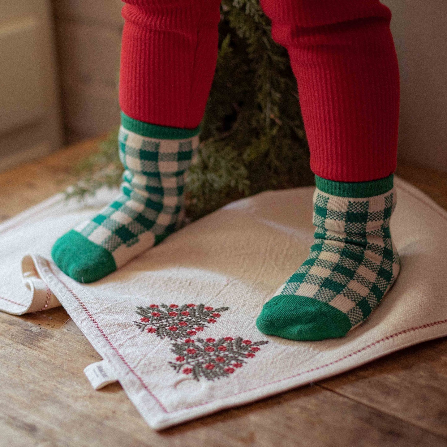 Ribbed Fleece-Lined Pants