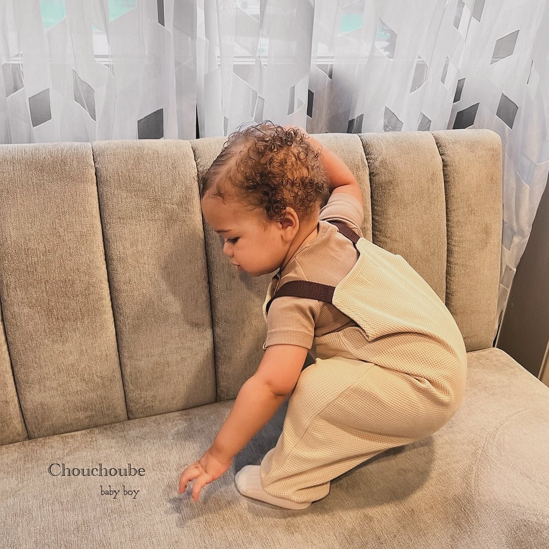 Baby Boy 100% Cotton Sleeveless Overall