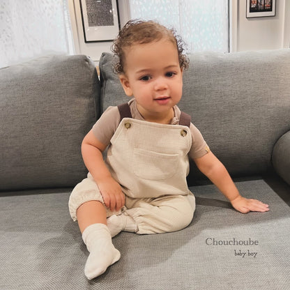 Baby Boy 100% Cotton Sleeveless Overall