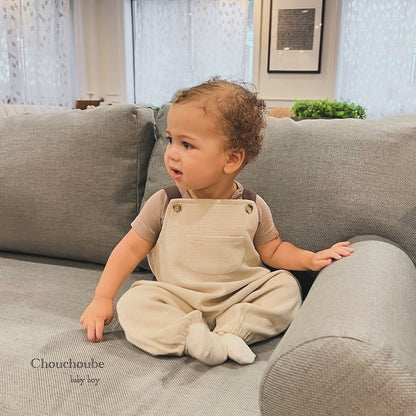 Baby Boy 100% Cotton Sleeveless Overall