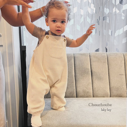 Baby Boy 100% Cotton Sleeveless Overall