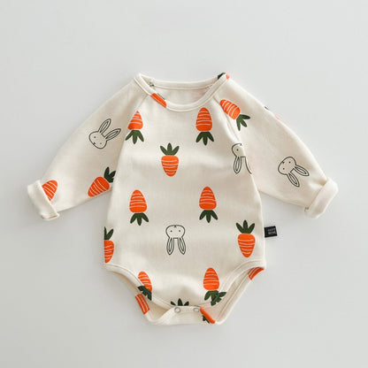 Carrot Baby Bodysuit Set
