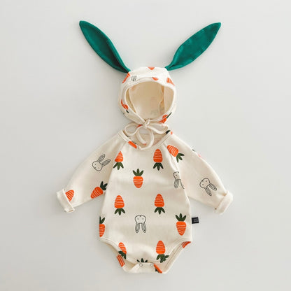 Carrot Baby Bodysuit Set