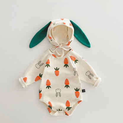 Carrot Baby Bodysuit Set