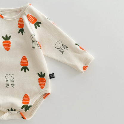 Carrot Baby Bodysuit Set