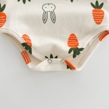 Carrot Baby Bodysuit Set