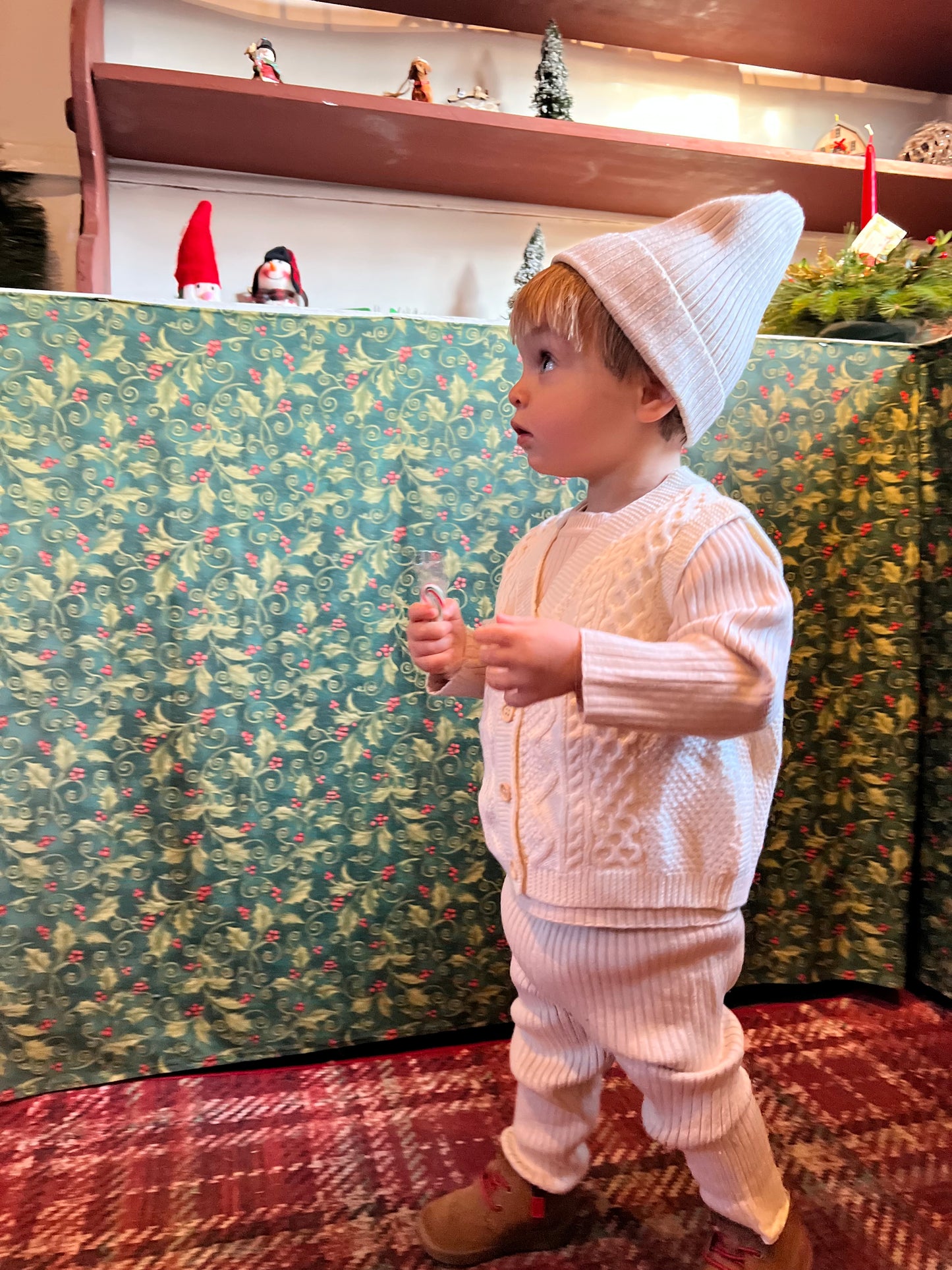 Baby Solid Rib Knitted Soft Sweater 3-pc Set