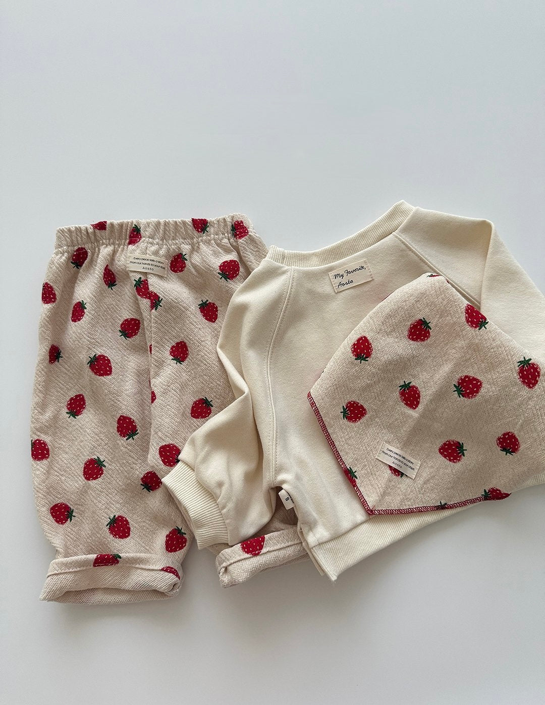baby and toddler strawberry shirts and pants