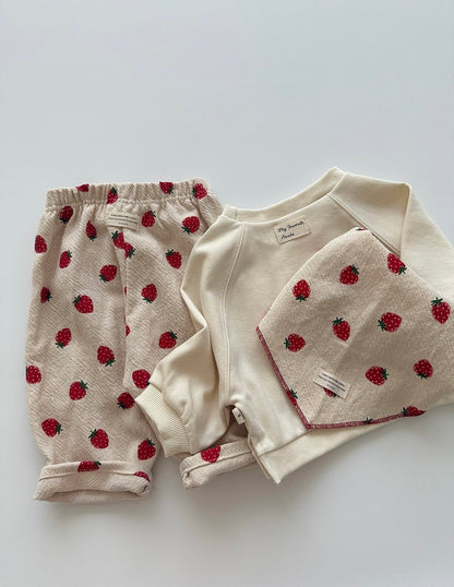 baby and toddler strawberry shirts and pants