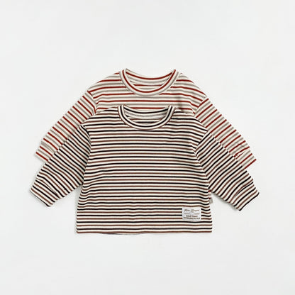 baby Two striped long-sleeve shirts