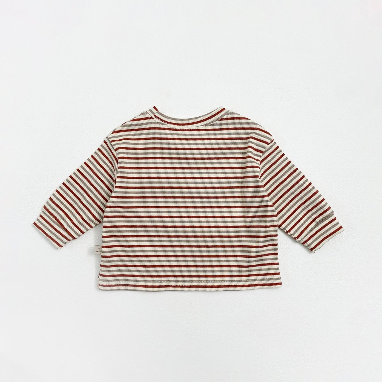 Striped long-sleeve shirt for baby toddlers