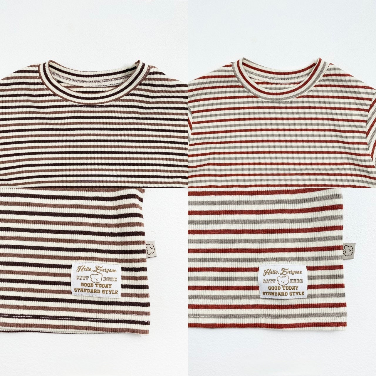 Two striped shirts for baby and toddlers