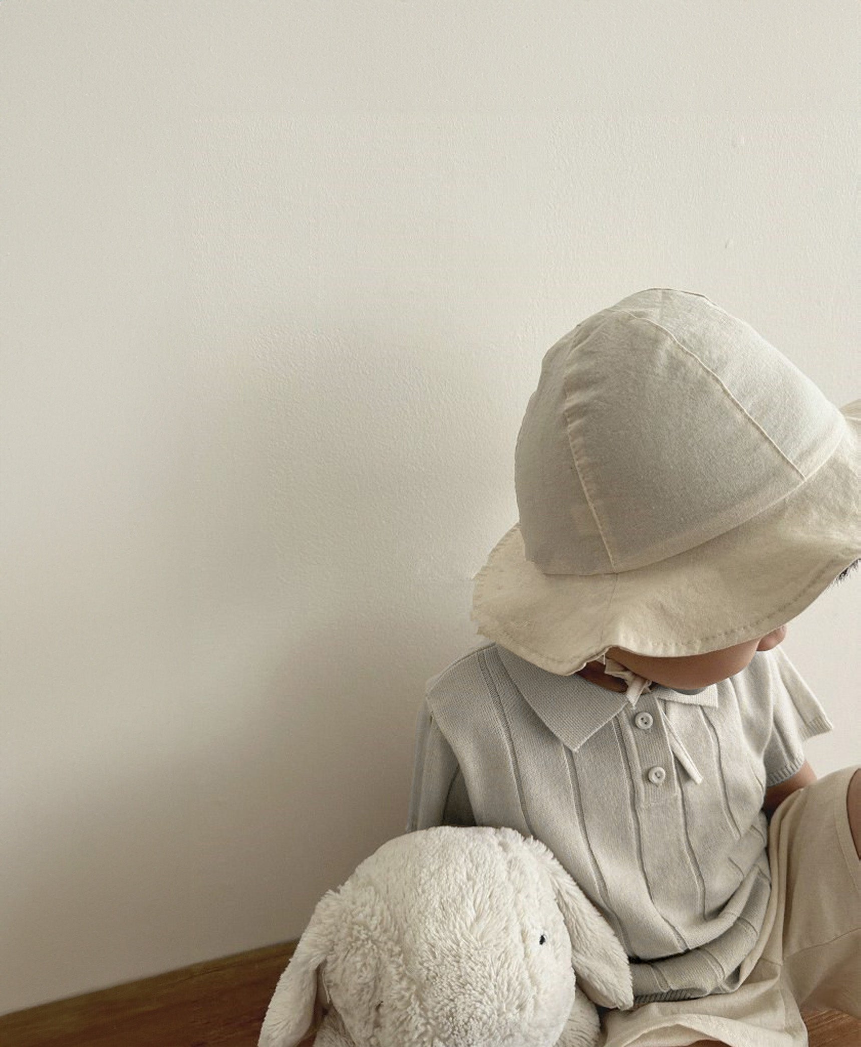 Dress your little one in this adorable grey polo shirt with a collar. Ideal for baby boy dedication clothes.