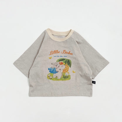 Gray Toddler's Long sleeve shirt with elephant design