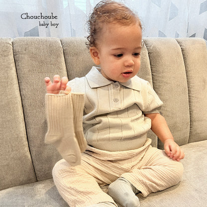 Baby Boy 100% Cotton Sweater Polo