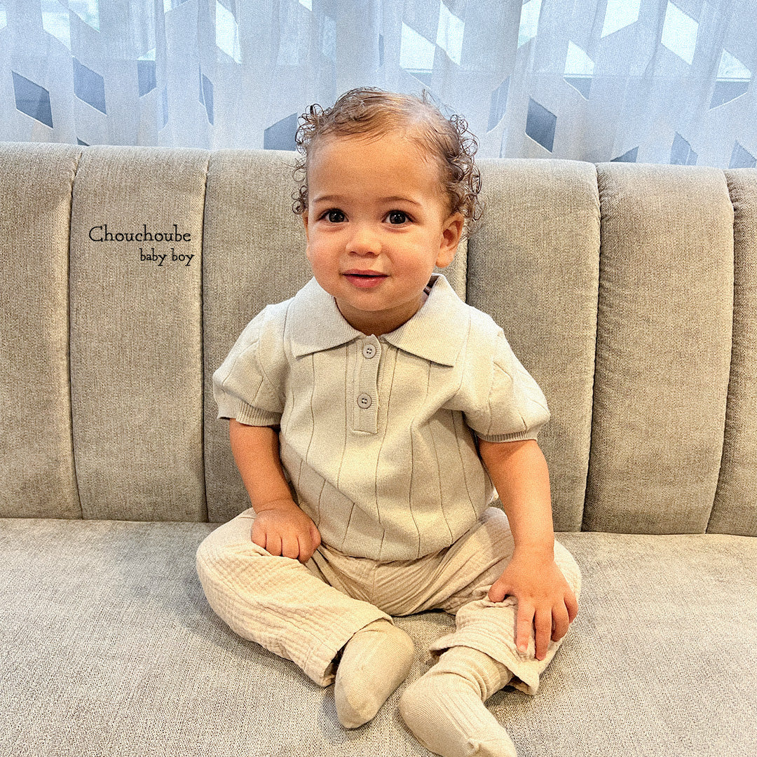 Baby Boy 100% Cotton Sweater Polo