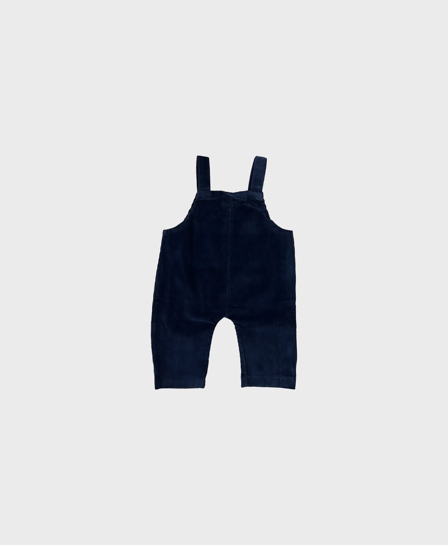 Navy color baby corduroy pants with large front pockets, designed for hip baby boy clothing and baby boy dedication clothes