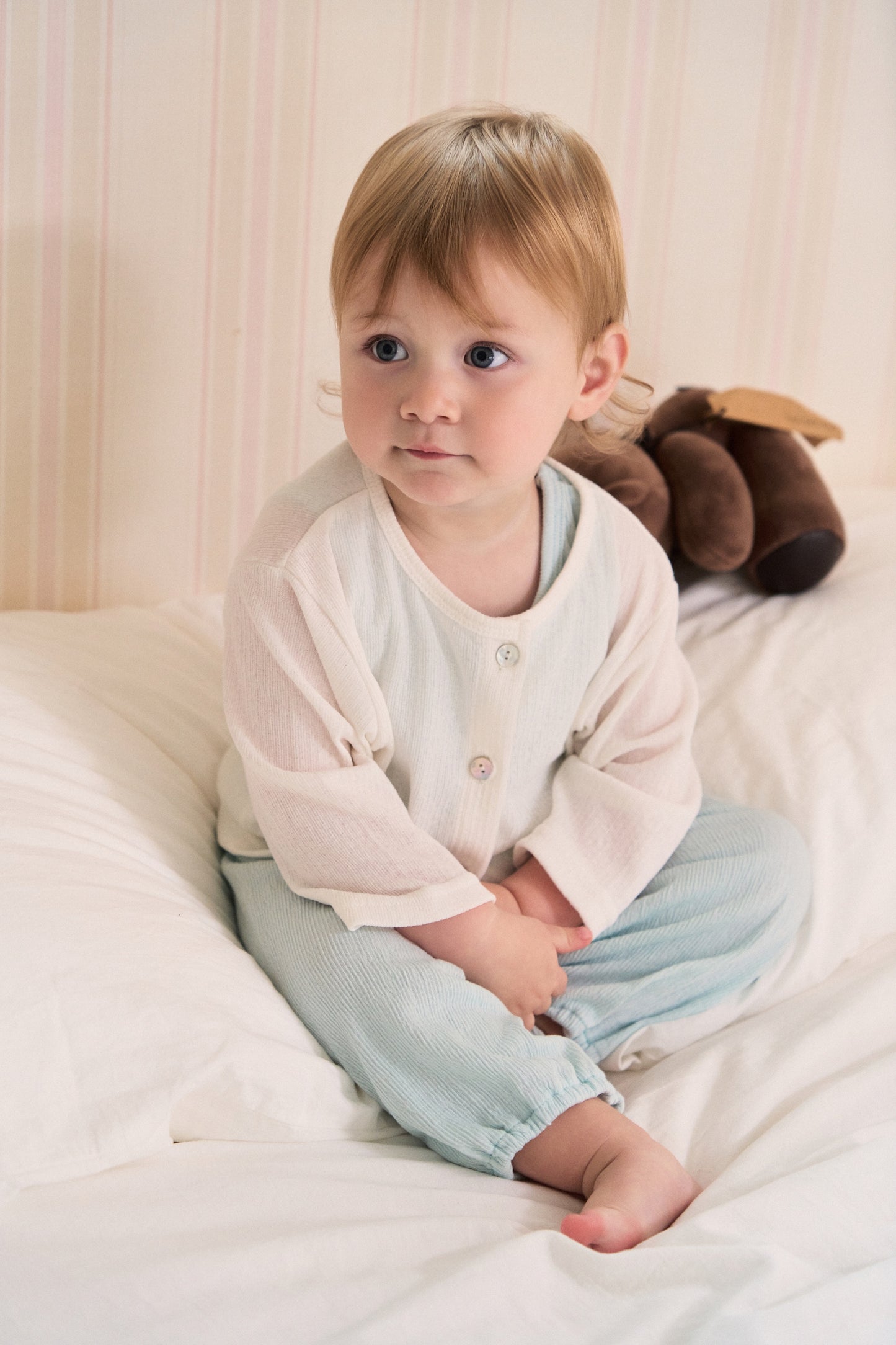 boys' trendy clothing with colorful tops and elastic waistband pants