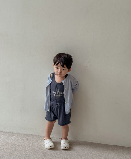 Comfortable boys' trendy clothing featuring a cool, breathable cardigan