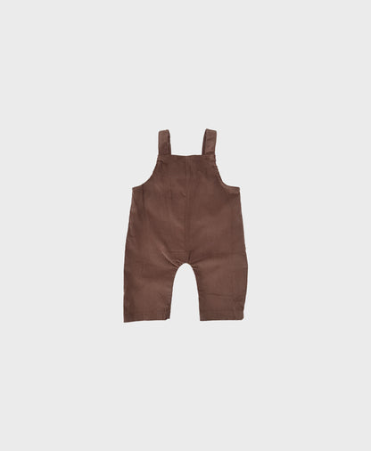Brown baby corduroy pants with large front pockets, designed for hip baby boy clothing and baby boy dedication clothes