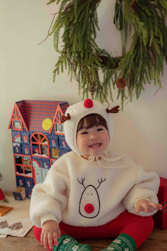Rudolph Red Nose Baby Sherpa Sweatshirt