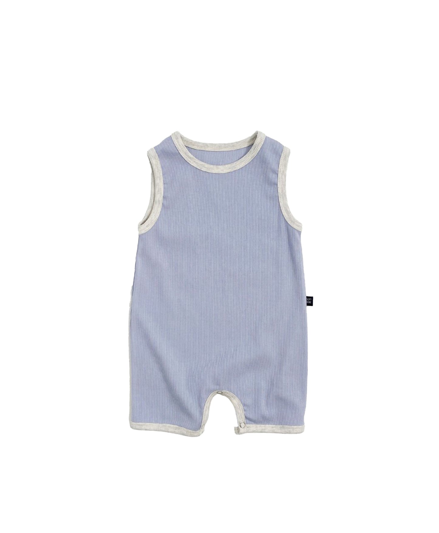toddler and baby matching outfits with soft cotton fabric in blue and gray